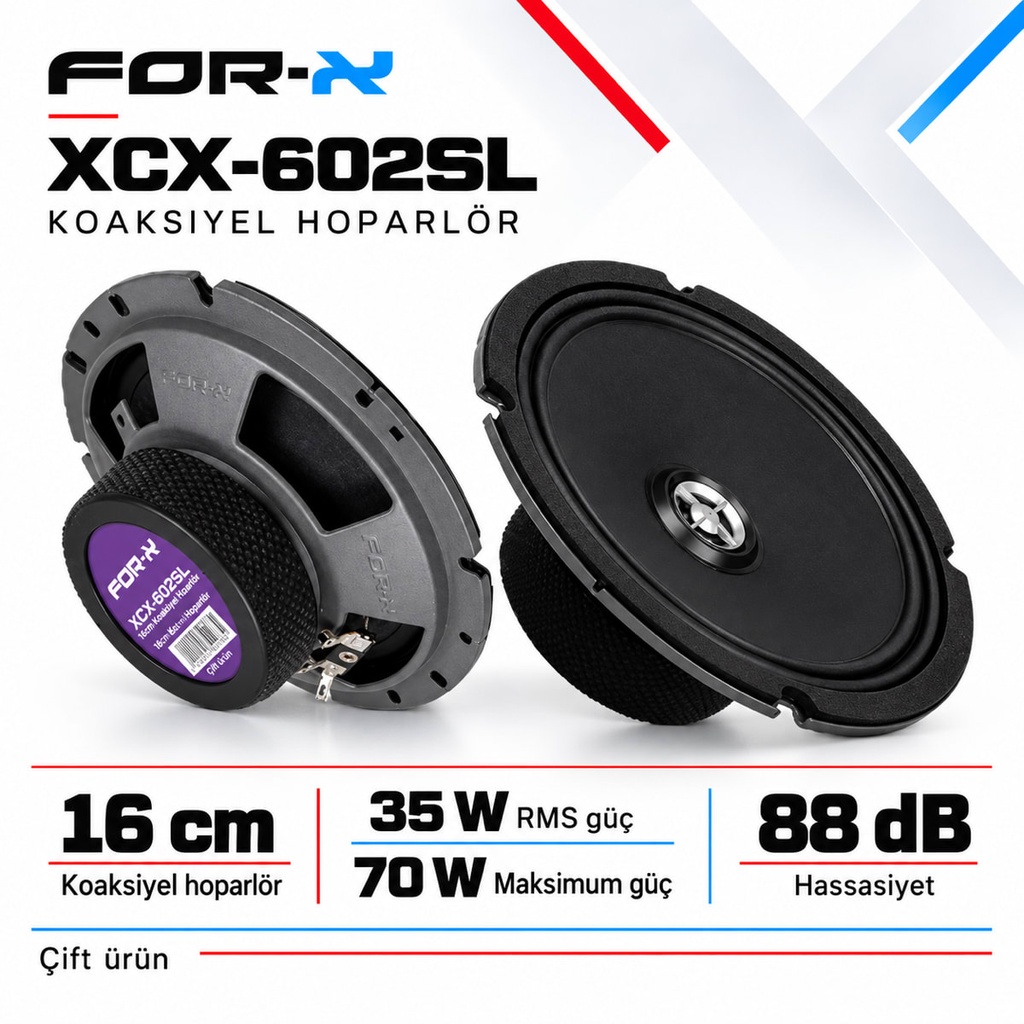 FOR-X XCX-602SL Koaksiyel Hoparlör