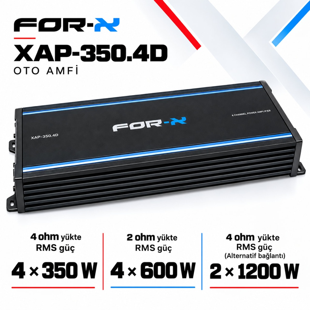 [LNV-FX-XAP-350.4D] FOR-X XAP-350.4D Oto Amfi
