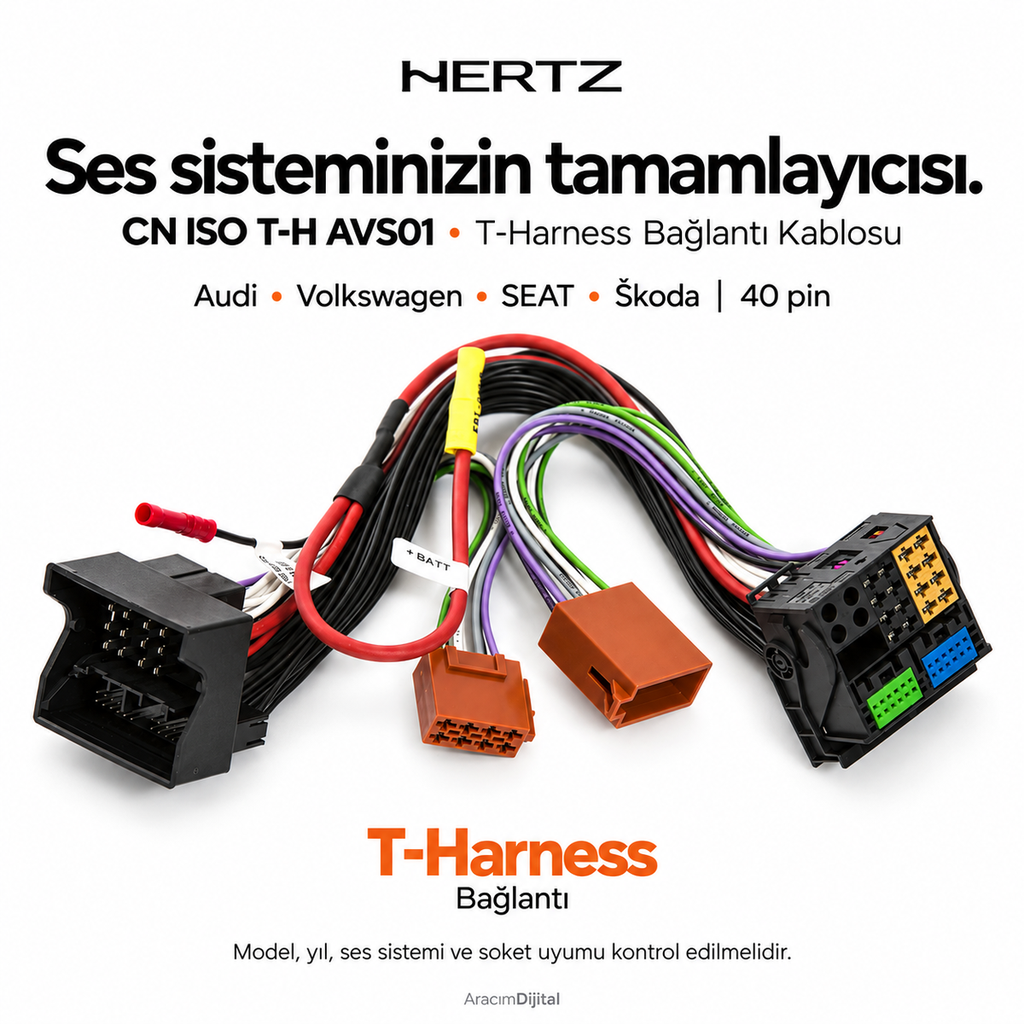 [LNV-HZ-CN-ISO-T-H-AVS01] Hertz CN ISO T-H AVS01 T-Harness Bağlantı Kablosu