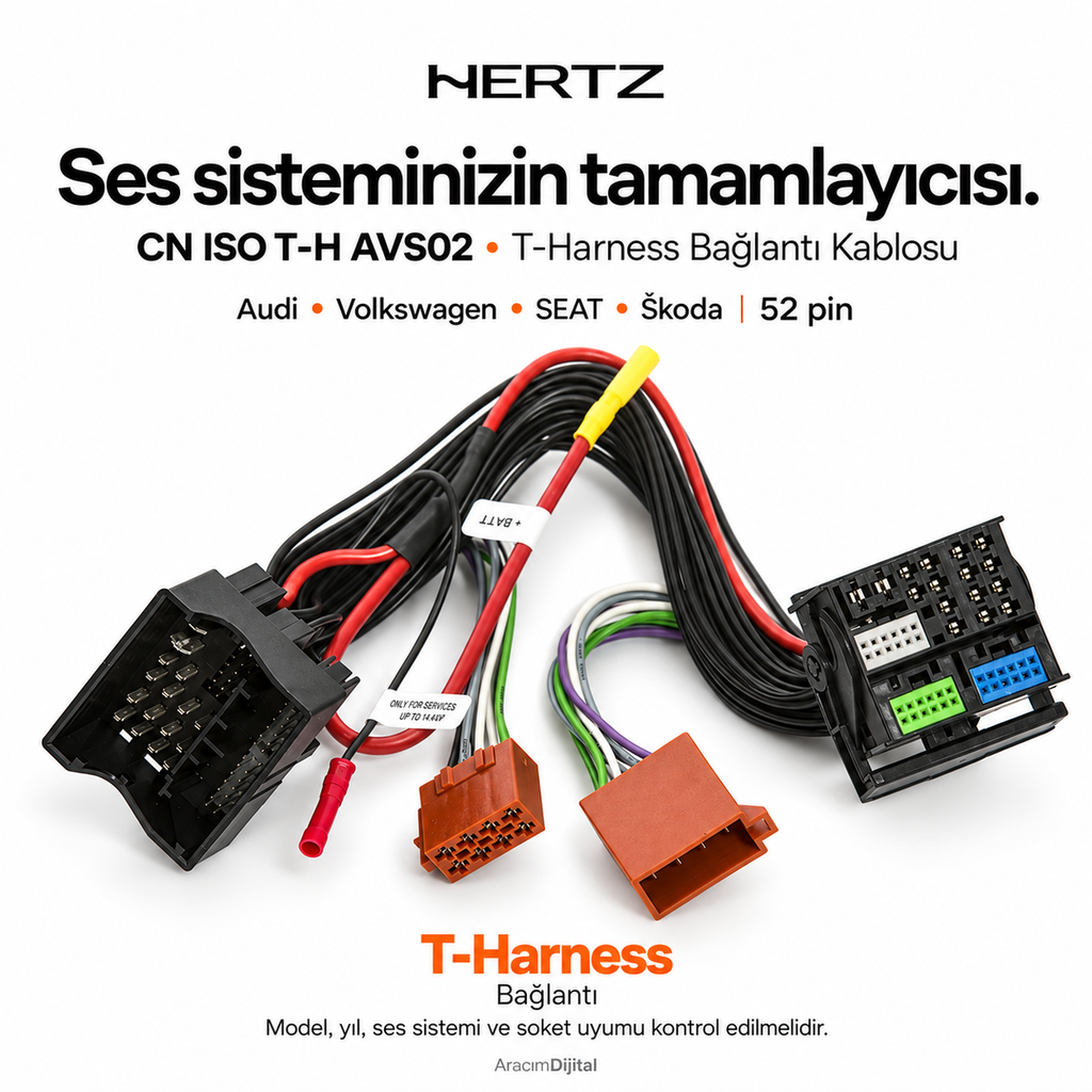 [LNV-HZ-CN-ISO-T-H-AVS02] Hertz CN ISO T-H AVS02 T-Harness Bağlantı Kablosu