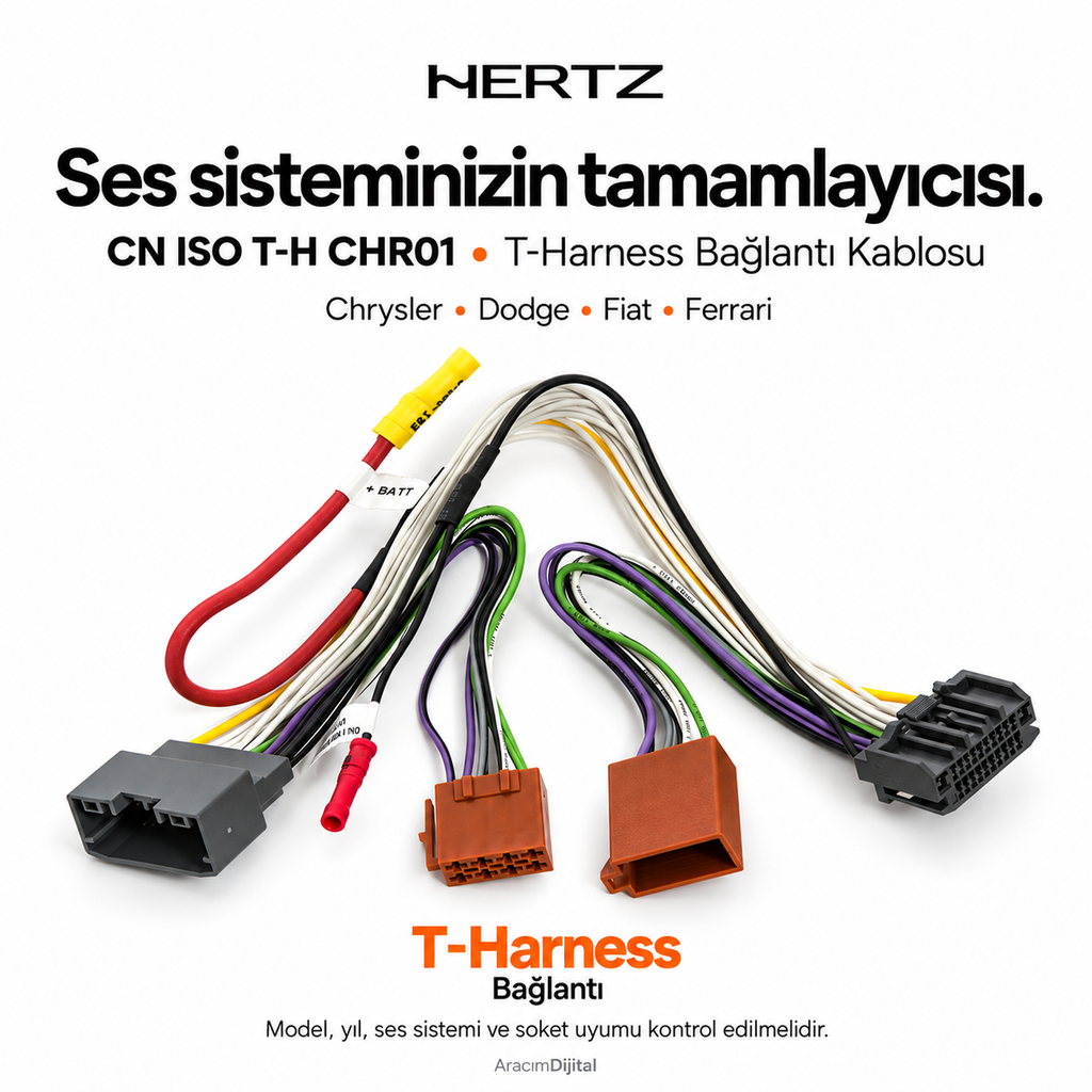 [LNV-HZ-CN-ISO-T-H-CHR01] Hertz CN ISO T-H CHR01 T-Harness Bağlantı Kablosu