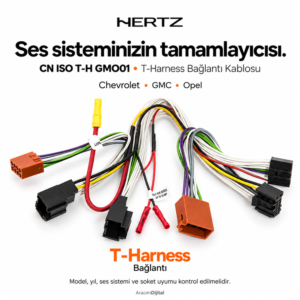 [LNV-HZ-CN-ISO-T-H-GMO01] Hertz CN ISO T-H GMO01 T-Harness Bağlantı Kablosu