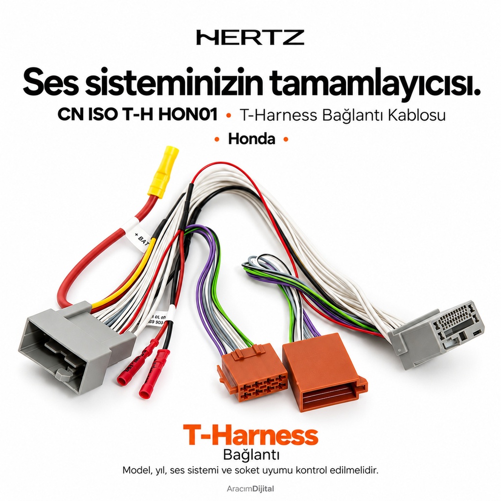 [LNV-HZ-CN-ISO-T-H-HON01] Hertz CN ISO T-H HON01 T-Harness Bağlantı Kablosu