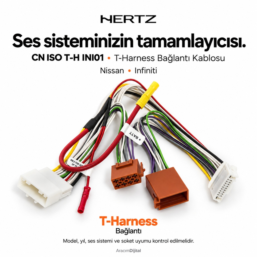 [LNV-HZ-CN-ISO-T-H-INI01] Hertz CN ISO T-H INI01 T-Harness Bağlantı Kablosu