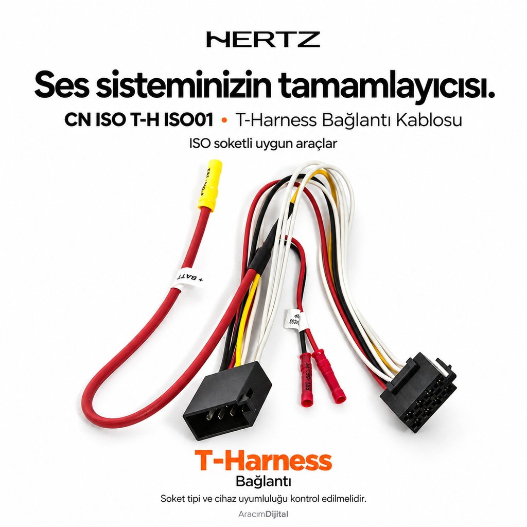 [LNV-HZ-CN-ISO-T-H-ISO01] Hertz CN ISO T-H ISO01 T-Harness Bağlantı Kablosu