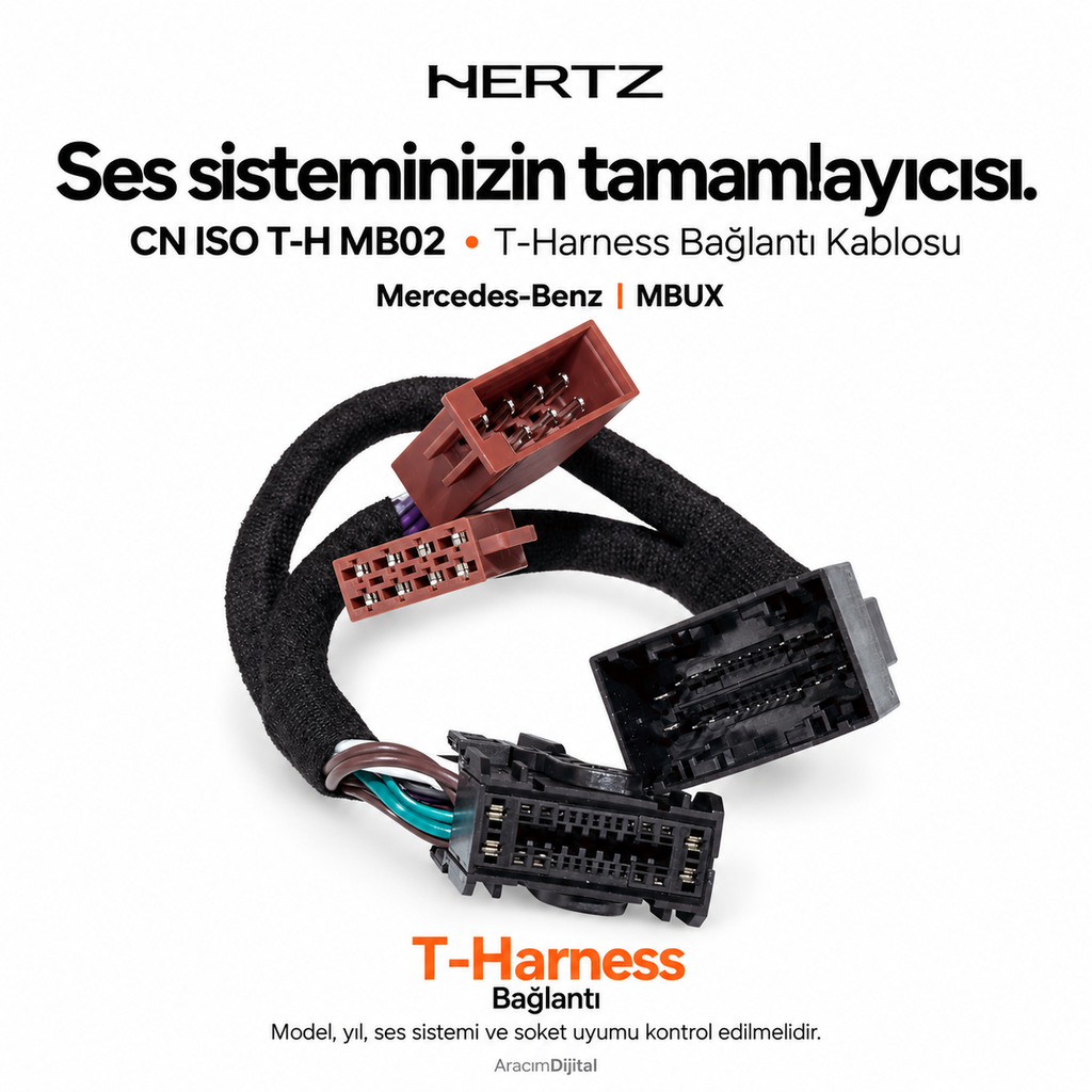 [LNV-HZ-CN-ISO-T-H-MB02] Hertz CN ISO T-H MB02 T-Harness Bağlantı Kablosu