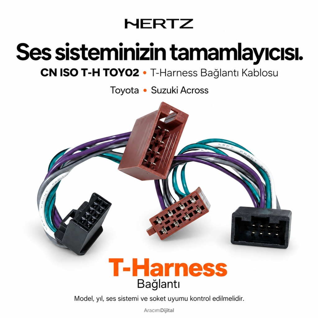 [LNV-HZ-CN-ISO-T-H-TOY02] Hertz CN ISO T-H TOY02 T-Harness Bağlantı Kablosu