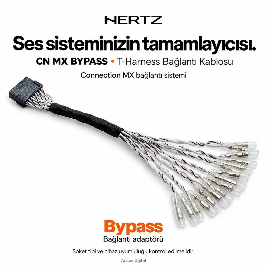 [LNV-HZ-CN-MX-BYPASS] Hertz CN MX BYPASS T-Harness Bağlantı Kablosu