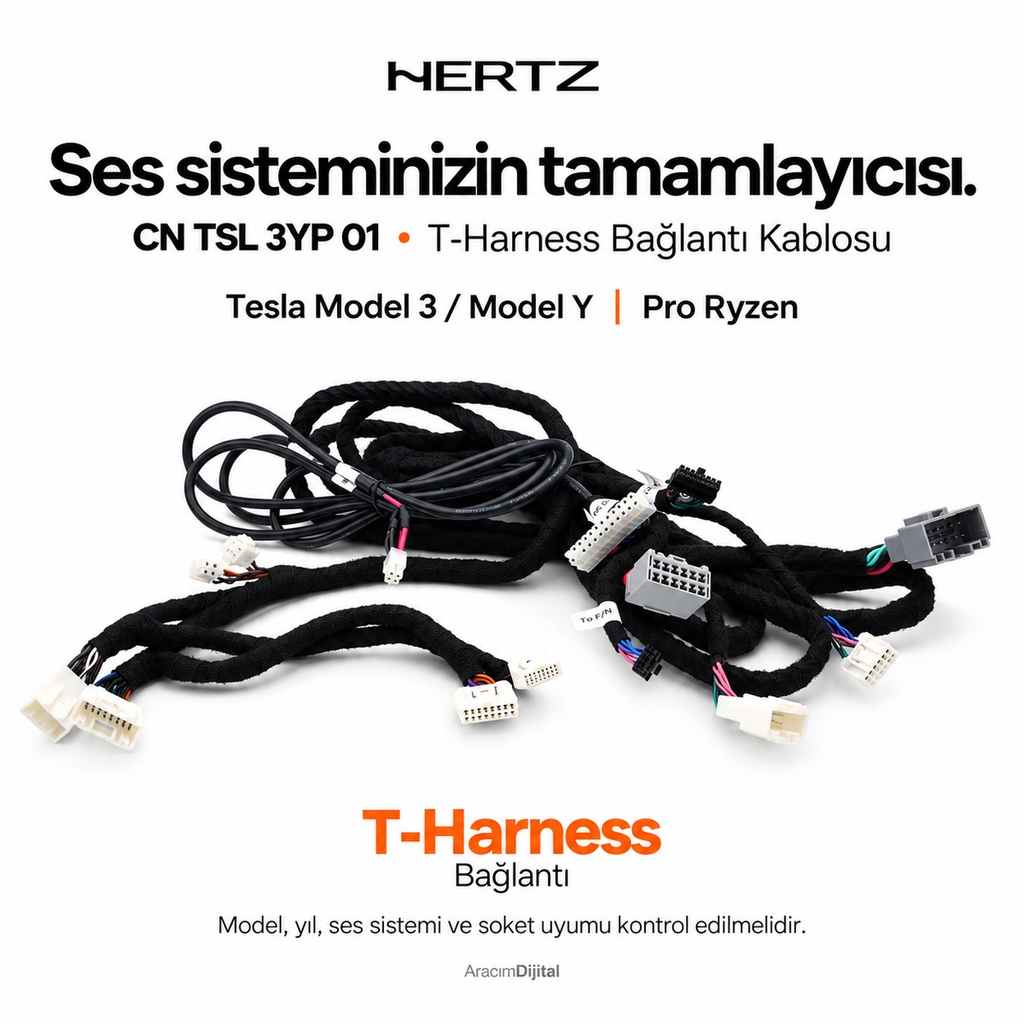 [LNV-HZ-CN-TSL-3YP-01] Hertz CN TSL 3YP 01 T-Harness Bağlantı Kablosu