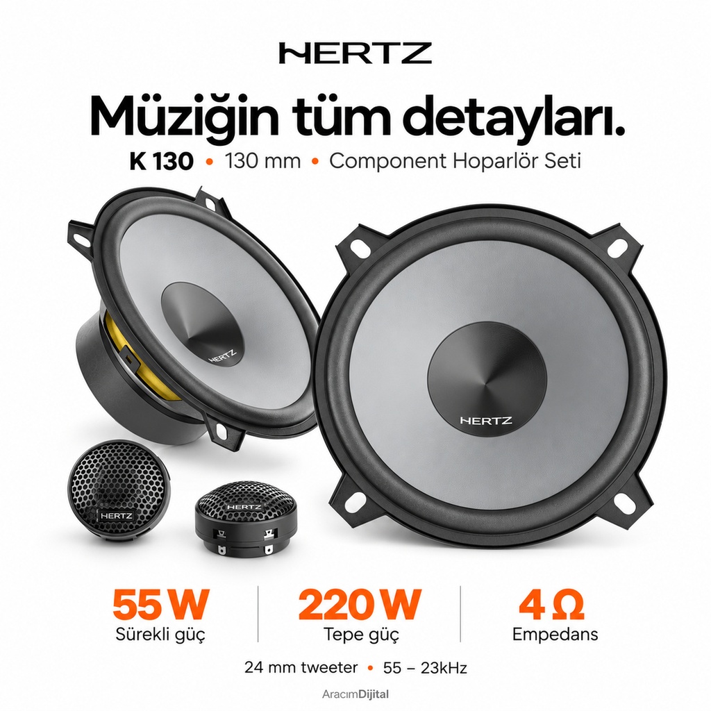 [LNV-HZ-K-130] Hertz K 130 Component Hoparlör Seti