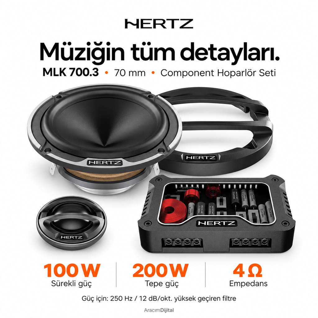 [LNV-HZ-MLK-700.3] Hertz MLK 700.3 Component Hoparlör Seti