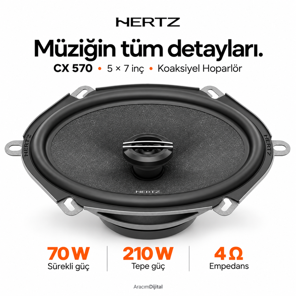 [LNV-HZ-CX-570] Hertz CX 570 Koaksiyel Hoparlör