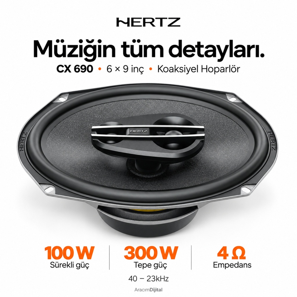 [LNV-HZ-CX-690] Hertz CX 690 Koaksiyel Hoparlör