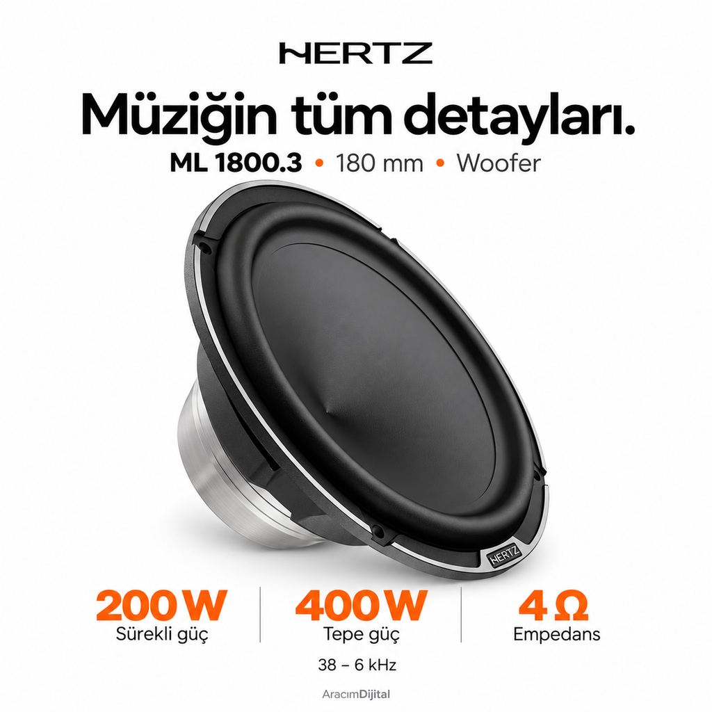 [LNV-HZ-ML-1800.3] Hertz ML 1800.3 Woofer