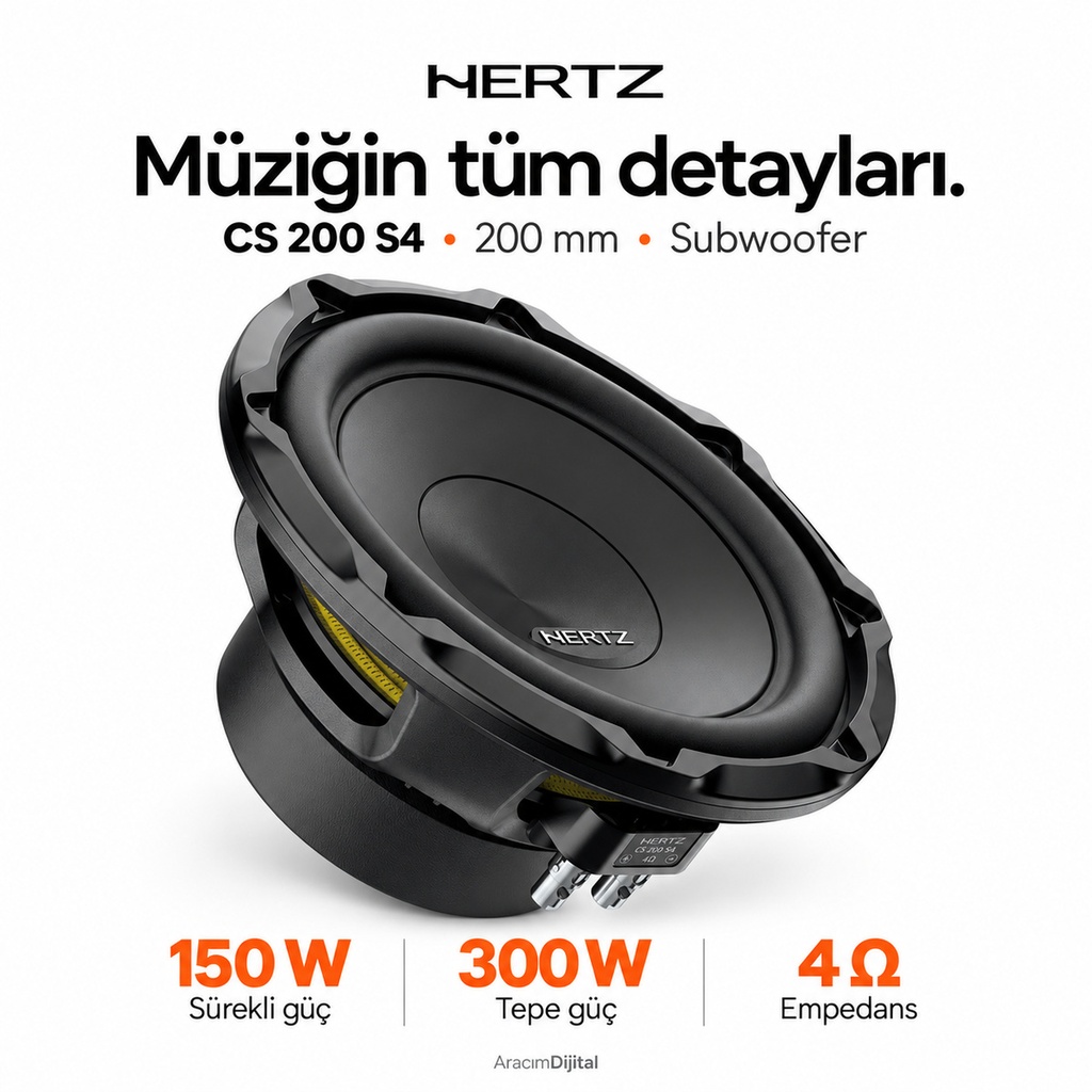 [LNV-HZ-CS-200-S4] Hertz CS 200 S4 Subwoofer