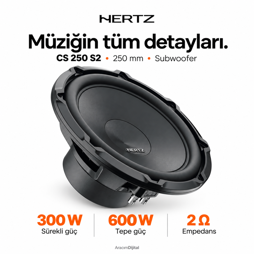 [LNV-HZ-CS-250-S2] Hertz CS 250 S2 Subwoofer