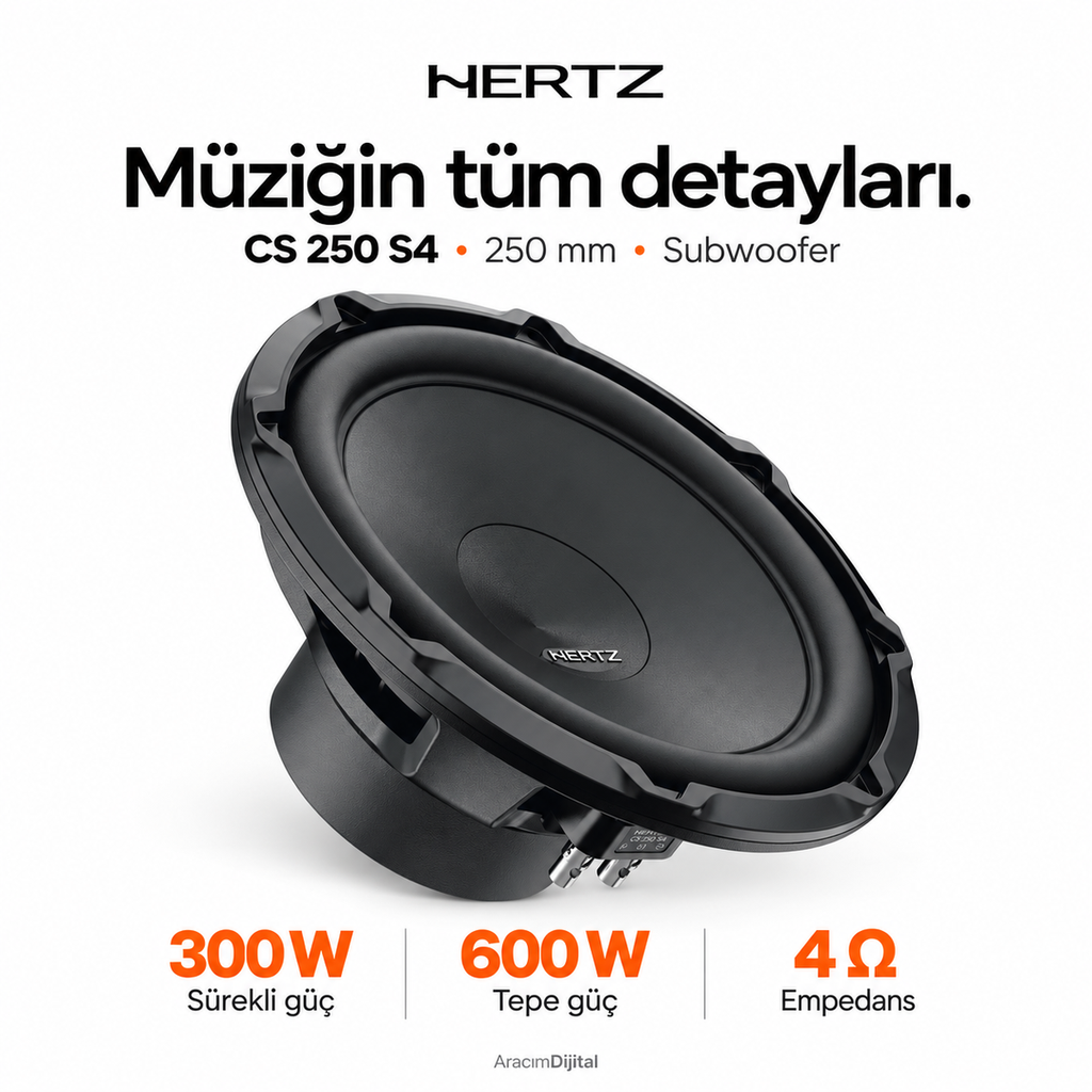 [LNV-HZ-CS-250-S4] Hertz CS 250 S4 Subwoofer