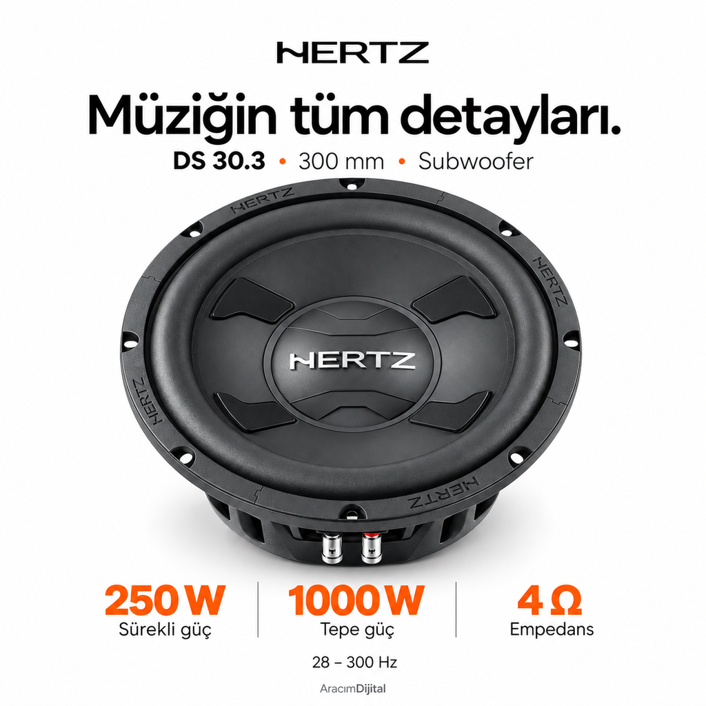 [LNV-HZ-DS-30.3] Hertz DS 30.3 Subwoofer
