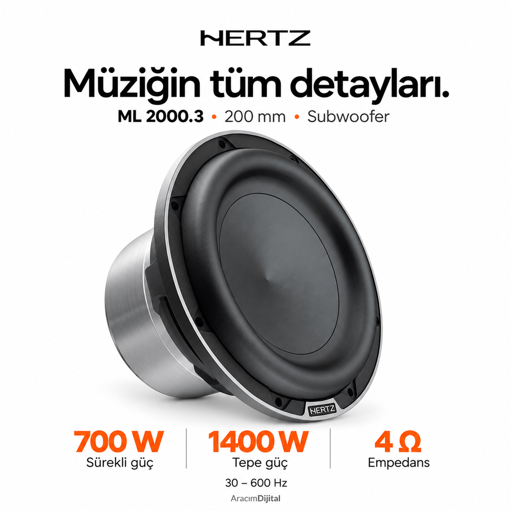 [LNV-HZ-ML-2000.3] Hertz ML 2000.3 Subwoofer