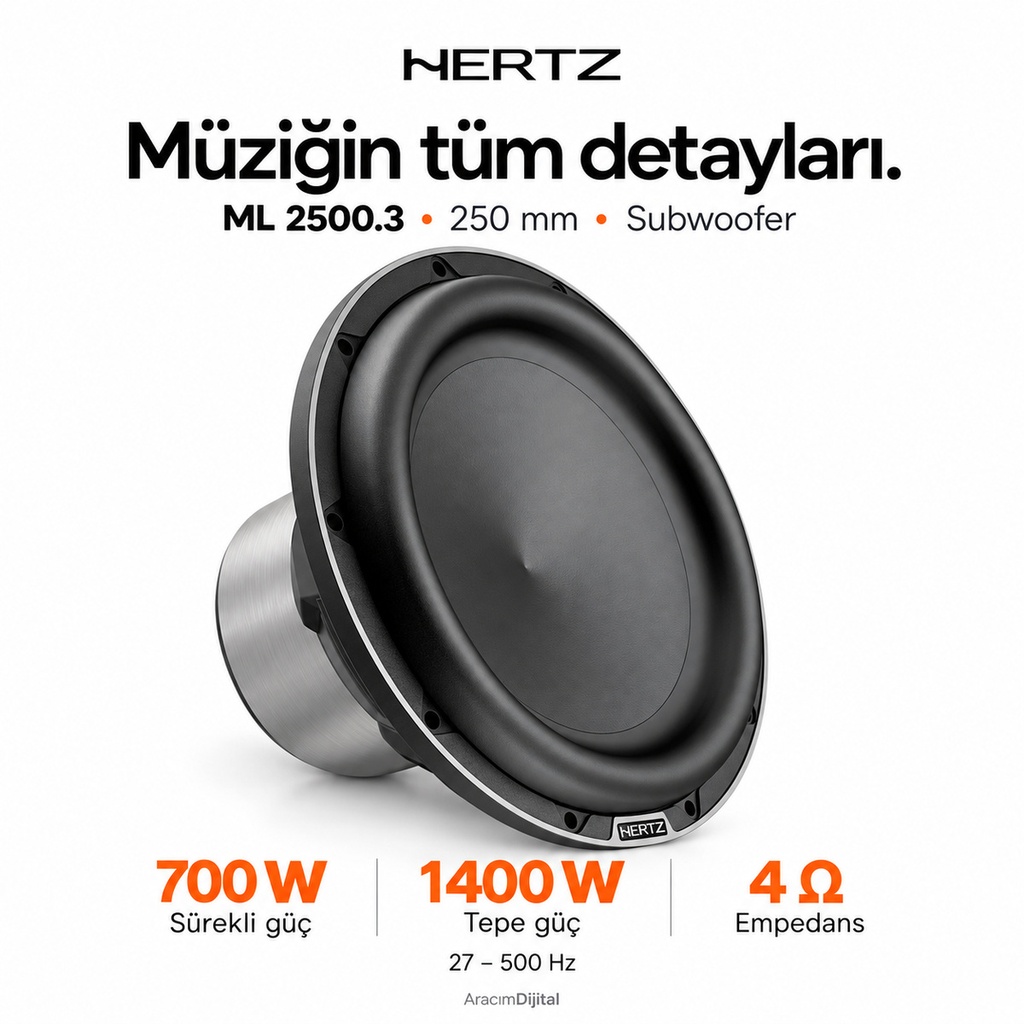 [LNV-HZ-ML-2500.3] Hertz ML 2500.3 Subwoofer