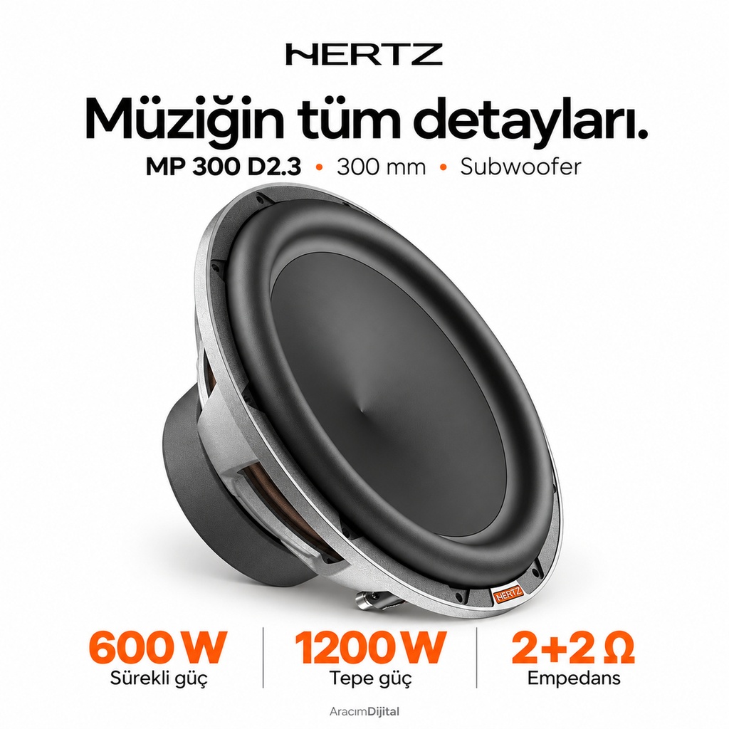 [LNV-HZ-MP-300-D2.3] Hertz MP 300 D2.3 Subwoofer