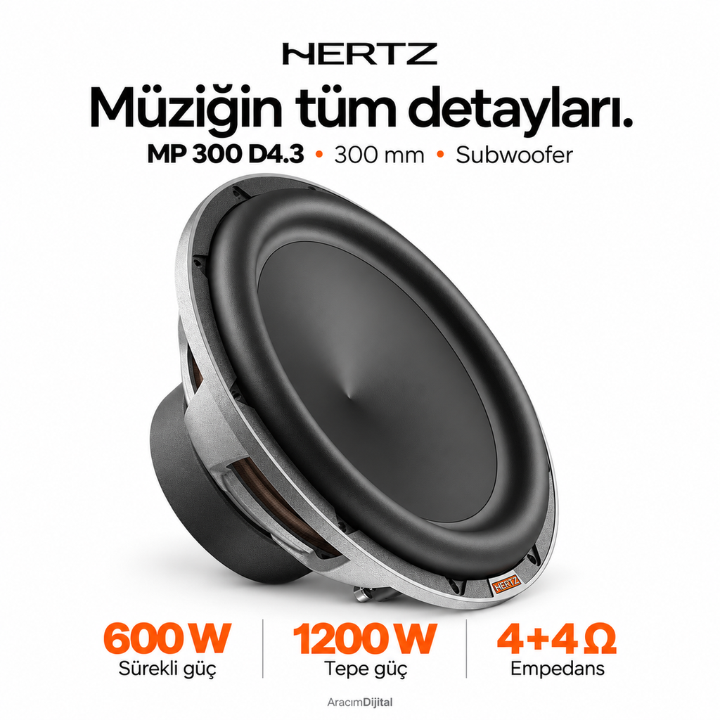 [LNV-HZ-MP-300-D4.3] Hertz MP 300 D4.3 Subwoofer