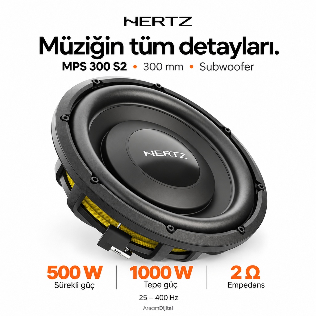 [LNV-HZ-MPS-300-S2] Hertz MPS 300 S2 Subwoofer