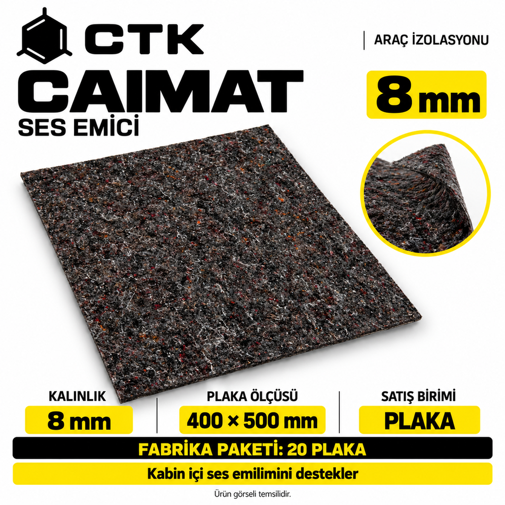 [LNV-IZ-CTK-0006] CTK Caimat Ses Emici 8 mm — 400 × 500 mm