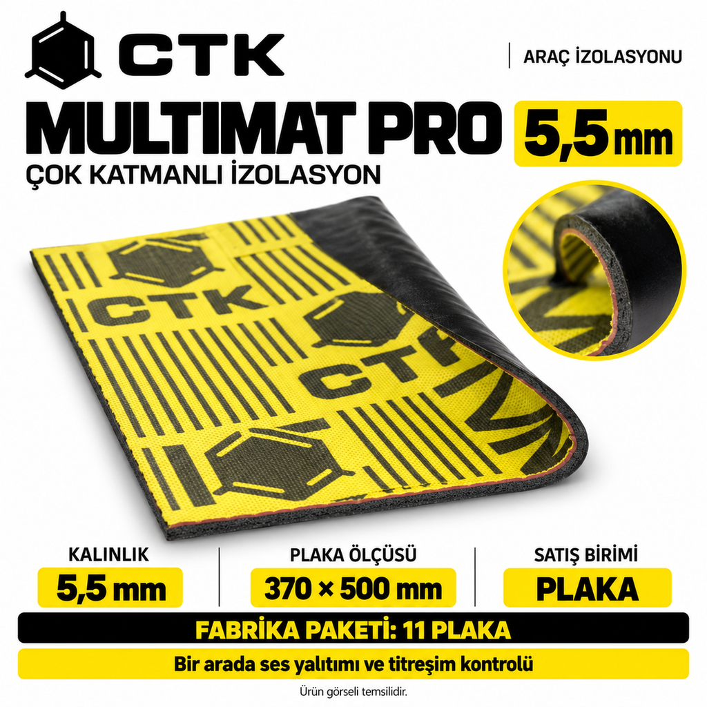 [LNV-IZ-CTK-0022] CTK Multimat Pro Çok Katmanlı İzolasyon 5,5 mm — 370 × 500 mm