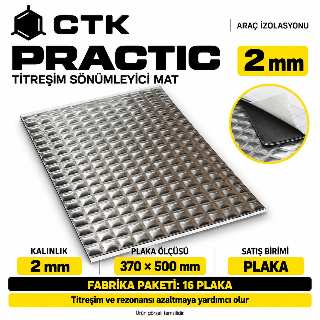 [LNV-IZ-CTK-0026] CTK Practic 2 mm — 370 × 500 mm — 16 Levha Paket