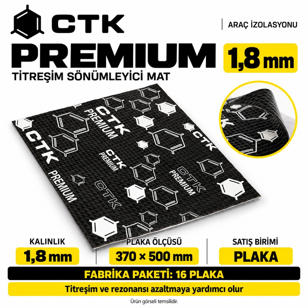 CTK Premium 1,8 mm — 370 × 500 mm — 16 Levha Paket