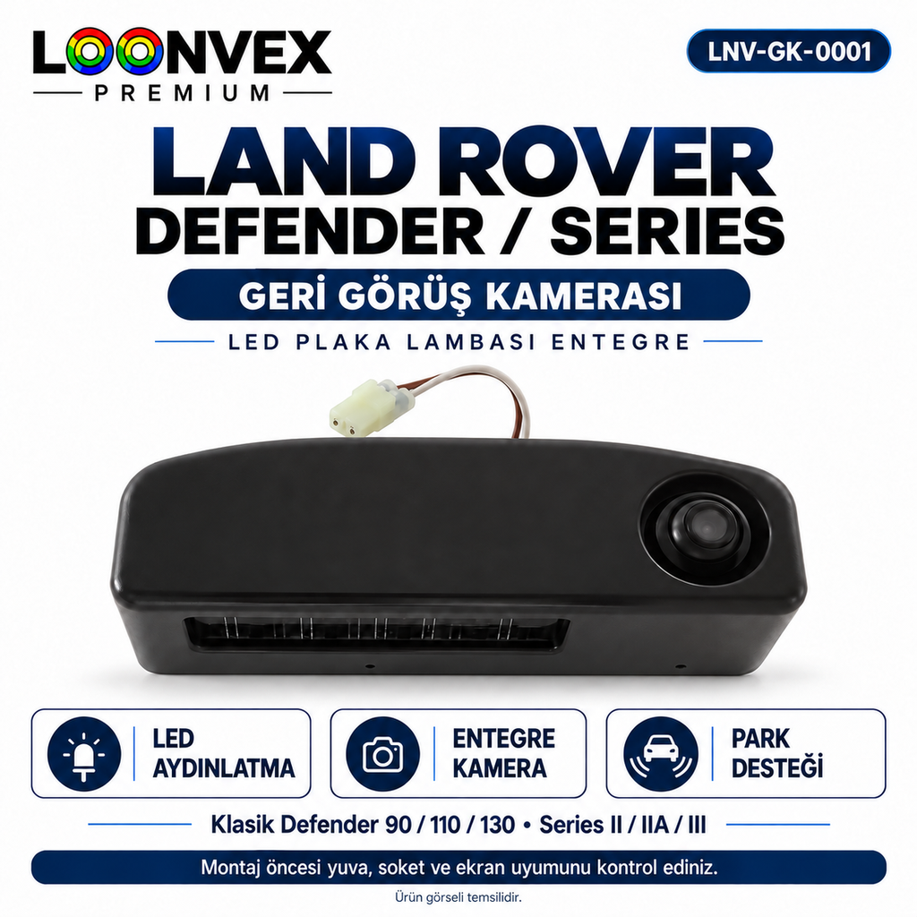 [LNV-GK-0001] LOONVEX LAND ROVER DEFENDER / SERIES Geri Görüş Kamerası