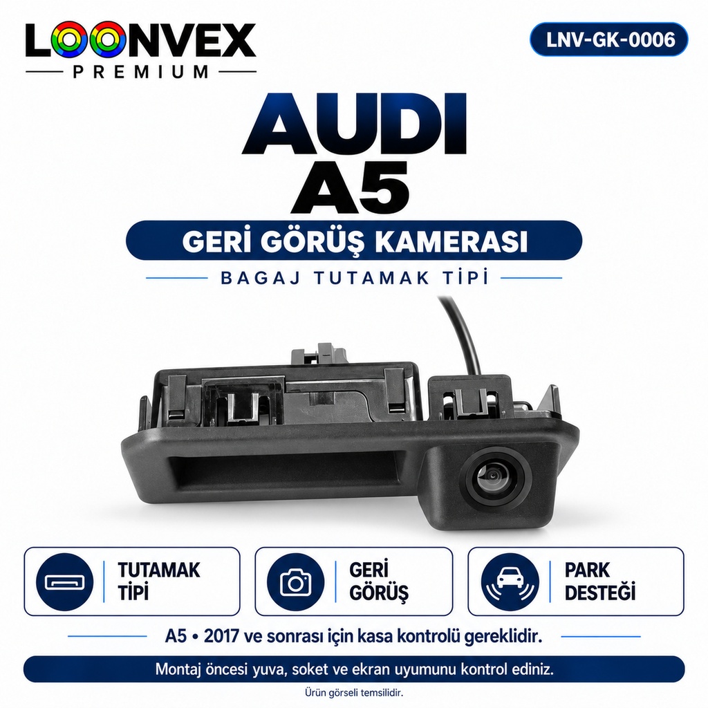[LNV-GK-0006] LOONVEX AUDI A5 Geri Görüş Kamerası
