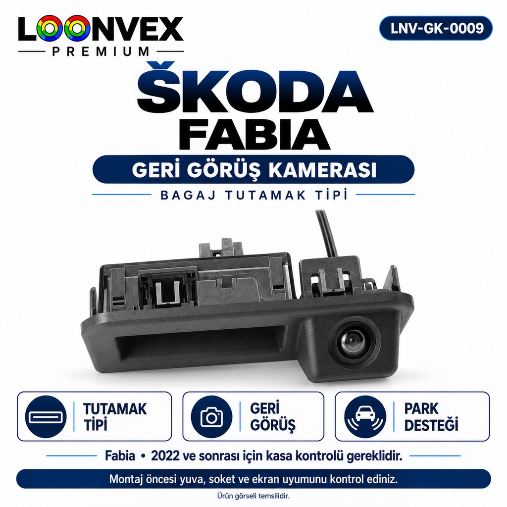 LOONVEX ŠKODA FABIA Geri Görüş Kamerası