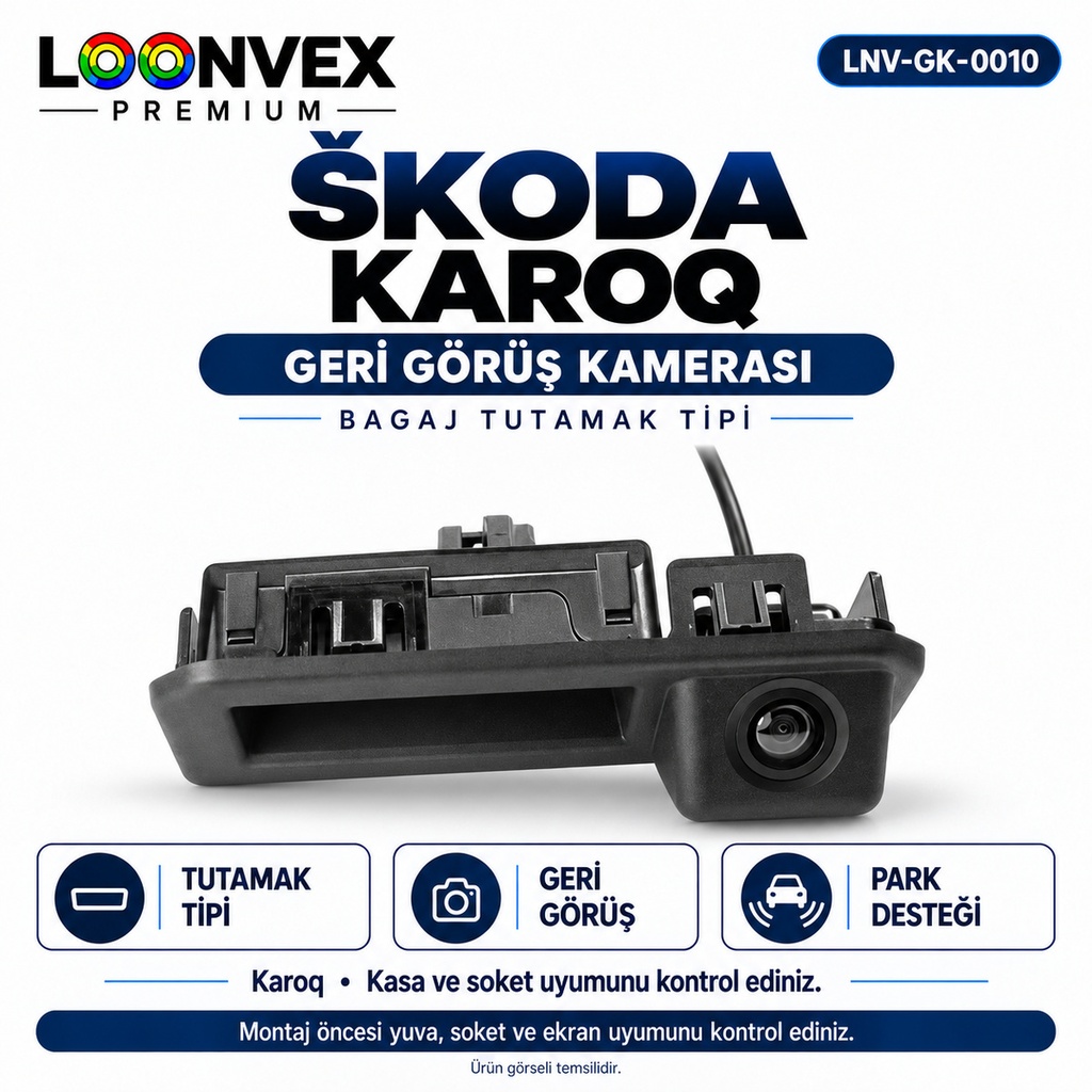 [LNV-GK-0010] LOONVEX ŠKODA KAROQ Geri Görüş Kamerası