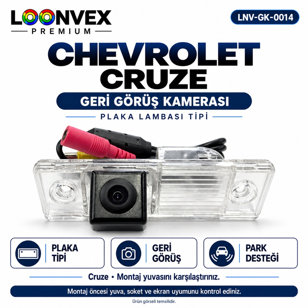 [LNV-GK-0014] LOONVEX CHEVROLET CRUZE Geri Görüş Kamerası