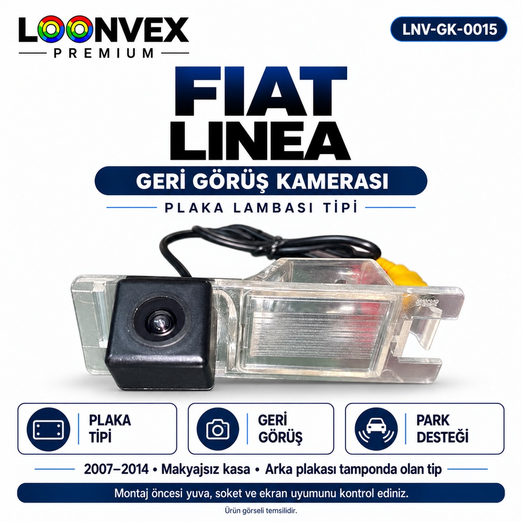 [LNV-GK-0015] LOONVEX FIAT LINEA Geri Görüş Kamerası
