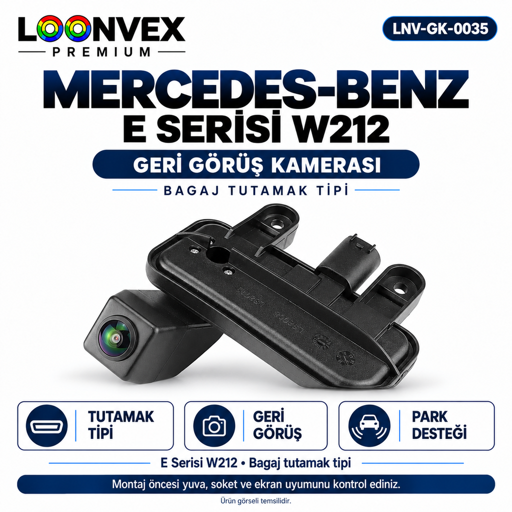 [LNV-GK-0035] LOONVEX MERCEDES-BENZ E SERİSİ W212 Geri Görüş Kamerası