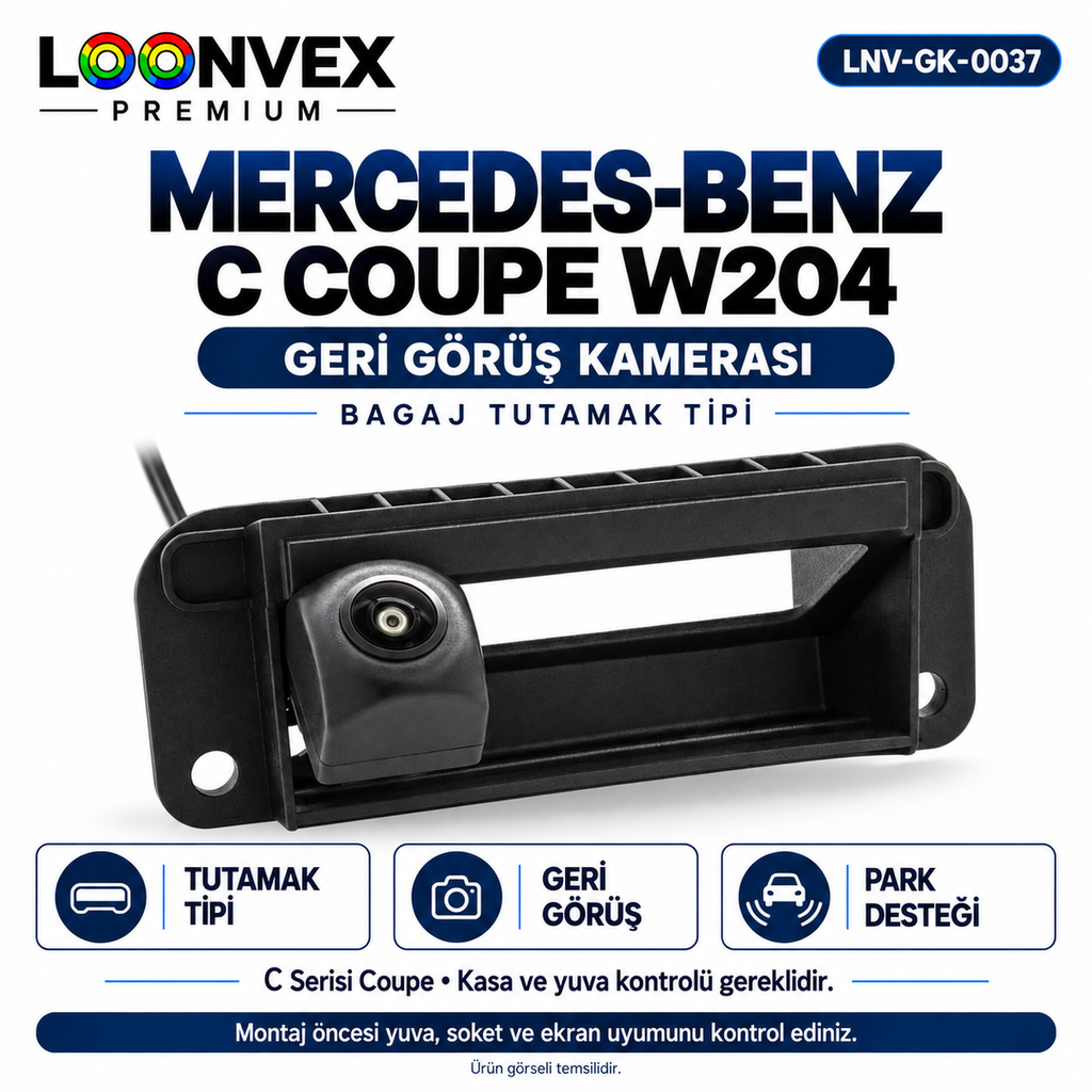 [LNV-GK-0037] LOONVEX MERCEDES-BENZ C COUPE W204 Geri Görüş Kamerası