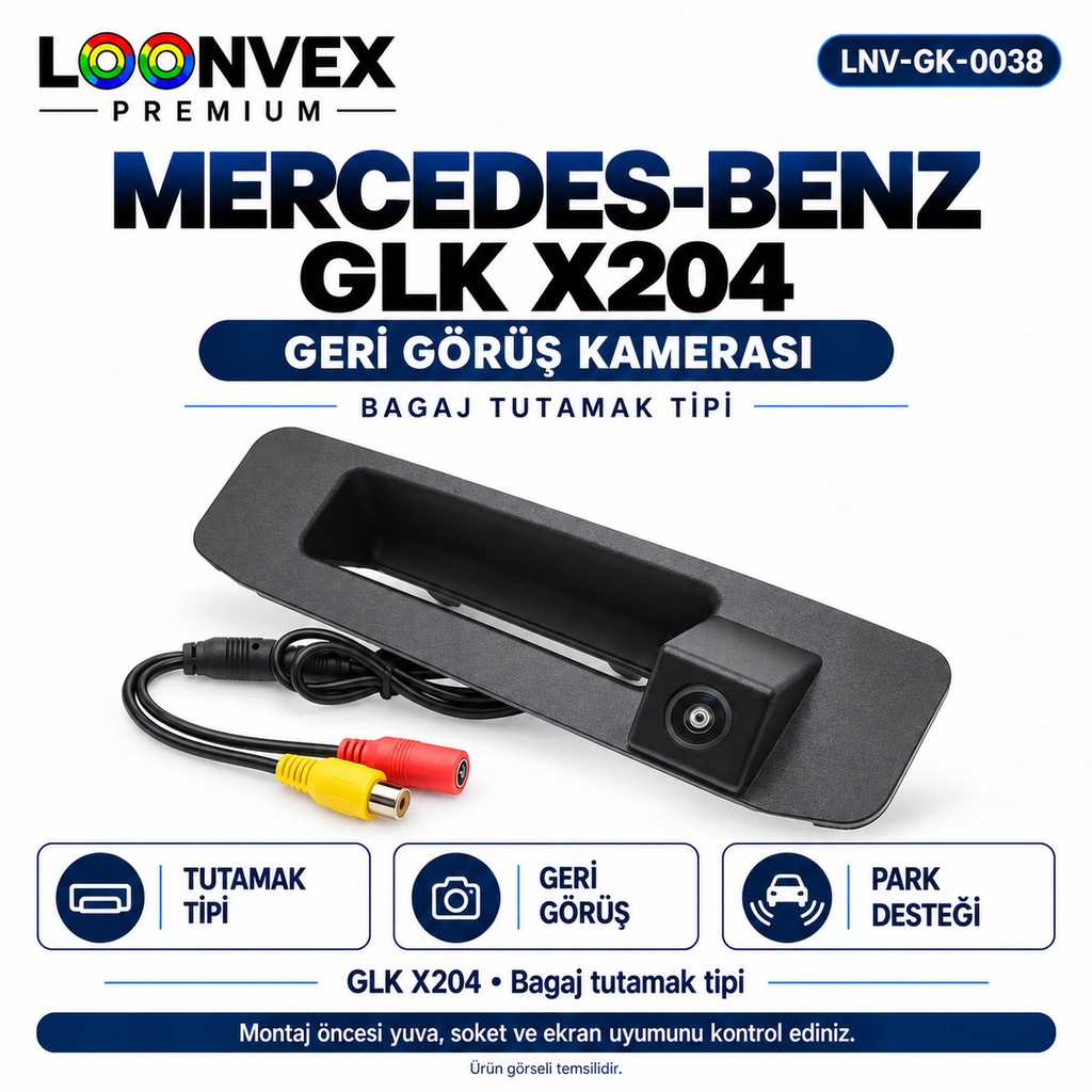 [LNV-GK-0038] LOONVEX MERCEDES-BENZ GLK X204 Geri Görüş Kamerası