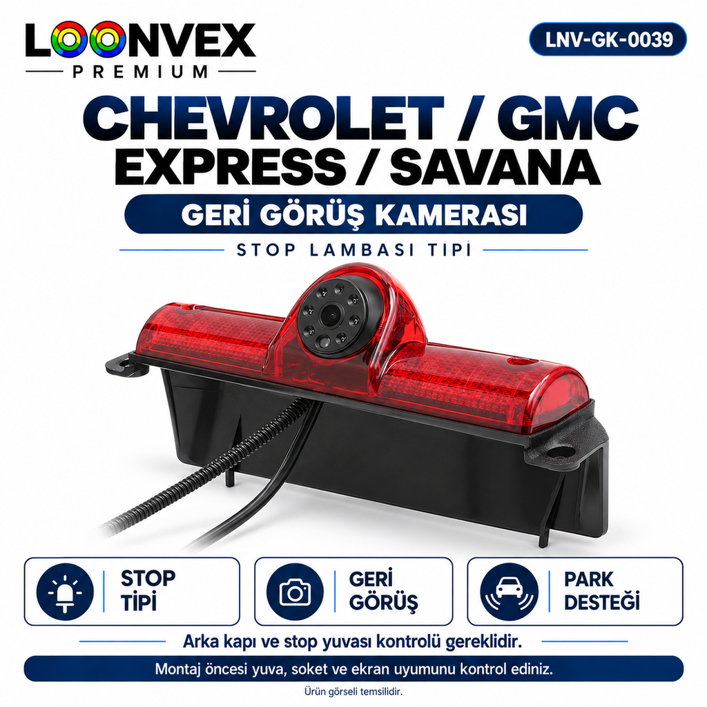 [LNV-GK-0039] LOONVEX CHEVROLET / GMC EXPRESS / SAVANA Geri Görüş Kamerası