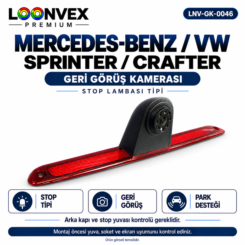 LOONVEX MERCEDES-BENZ / VW SPRINTER / CRAFTER Geri Görüş Kamerası