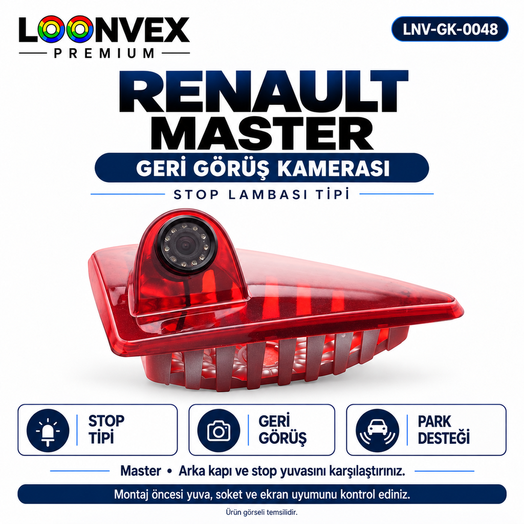 [LNV-GK-0048] LOONVEX RENAULT MASTER Geri Görüş Kamerası