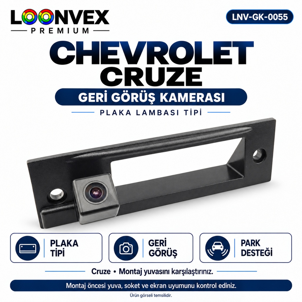 [LNV-GK-0055] LOONVEX CHEVROLET CRUZE Geri Görüş Kamerası