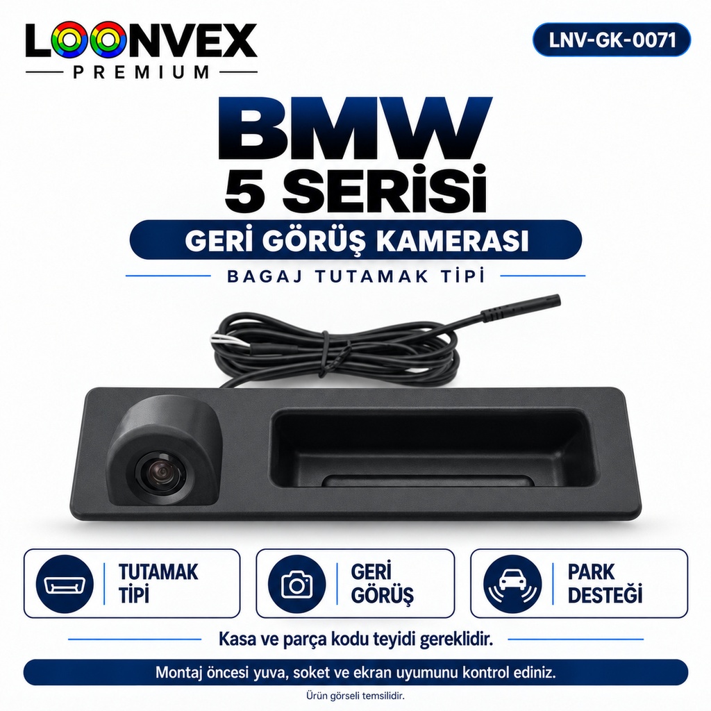[LNV-GK-0071] LOONVEX BMW 5 SERİSİ Geri Görüş Kamerası