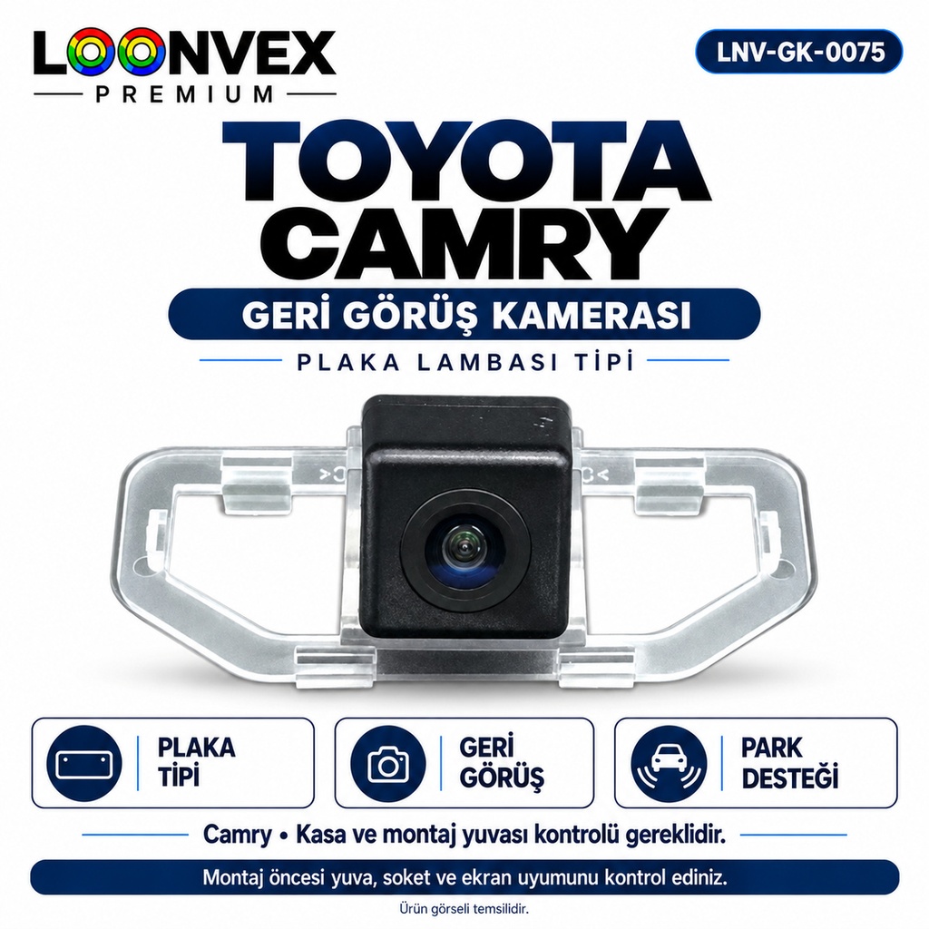 [LNV-GK-0075] LOONVEX TOYOTA CAMRY Geri Görüş Kamerası
