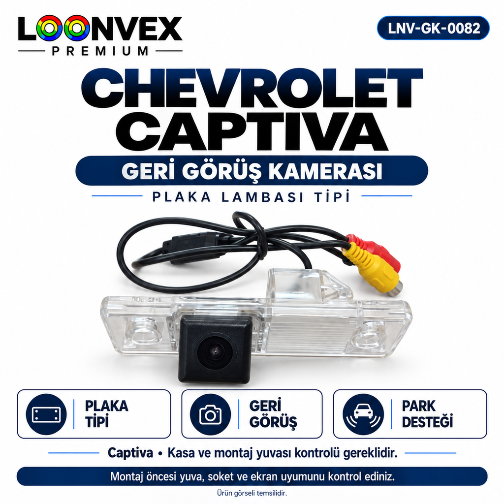 [LNV-GK-0082] LOONVEX CHEVROLET CAPTIVA Geri Görüş Kamerası