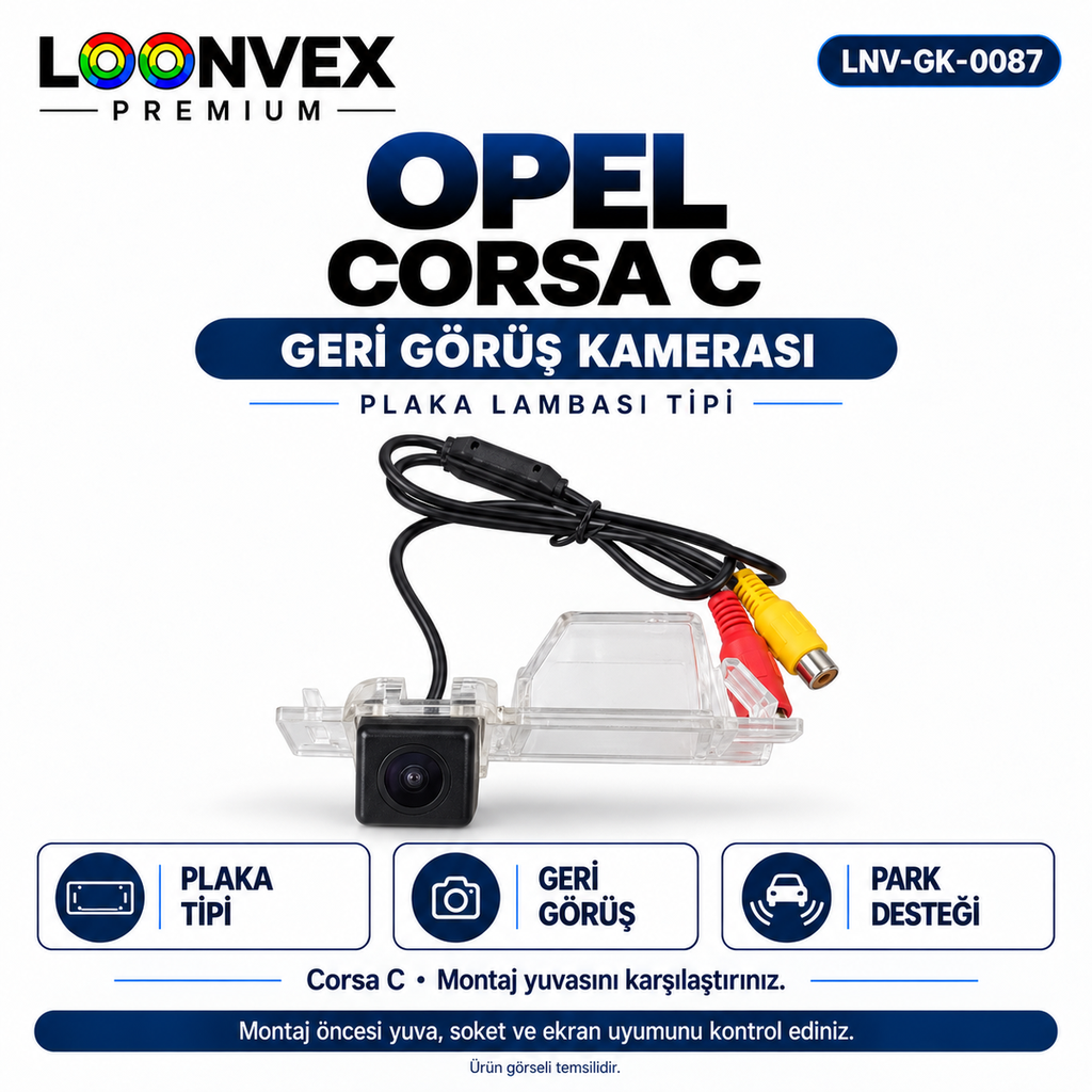[LNV-GK-0087] LOONVEX OPEL CORSA C Geri Görüş Kamerası