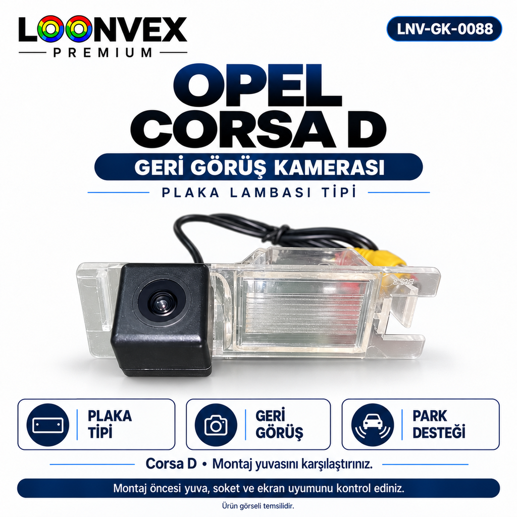 [LNV-GK-0088] LOONVEX OPEL CORSA D Geri Görüş Kamerası