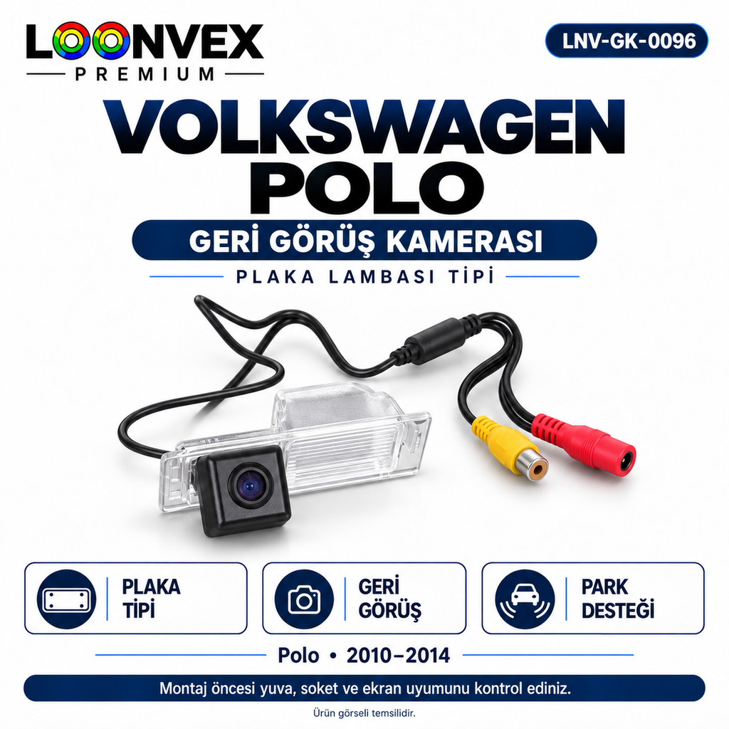 [LNV-GK-0096] LOONVEX VOLKSWAGEN POLO Geri Görüş Kamerası